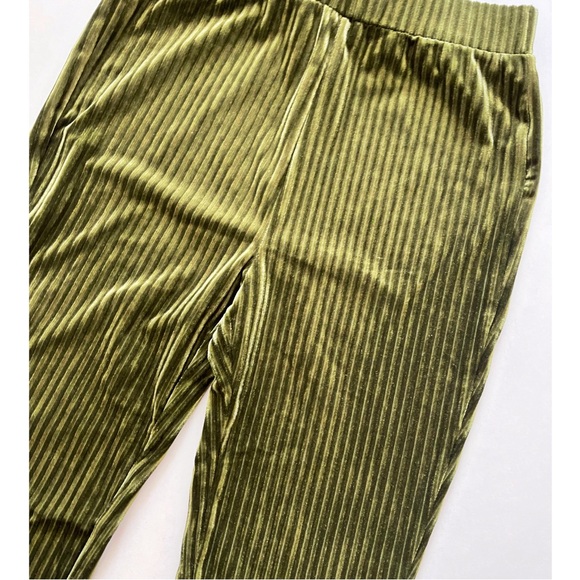 Flare Rib Bottom Pants - Picture 2 of 2